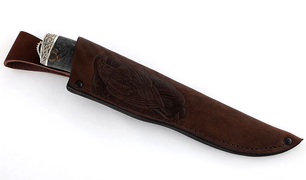 Нож из инструментальной стали К340 Золотоискатель, рукоять - карельская береза -1