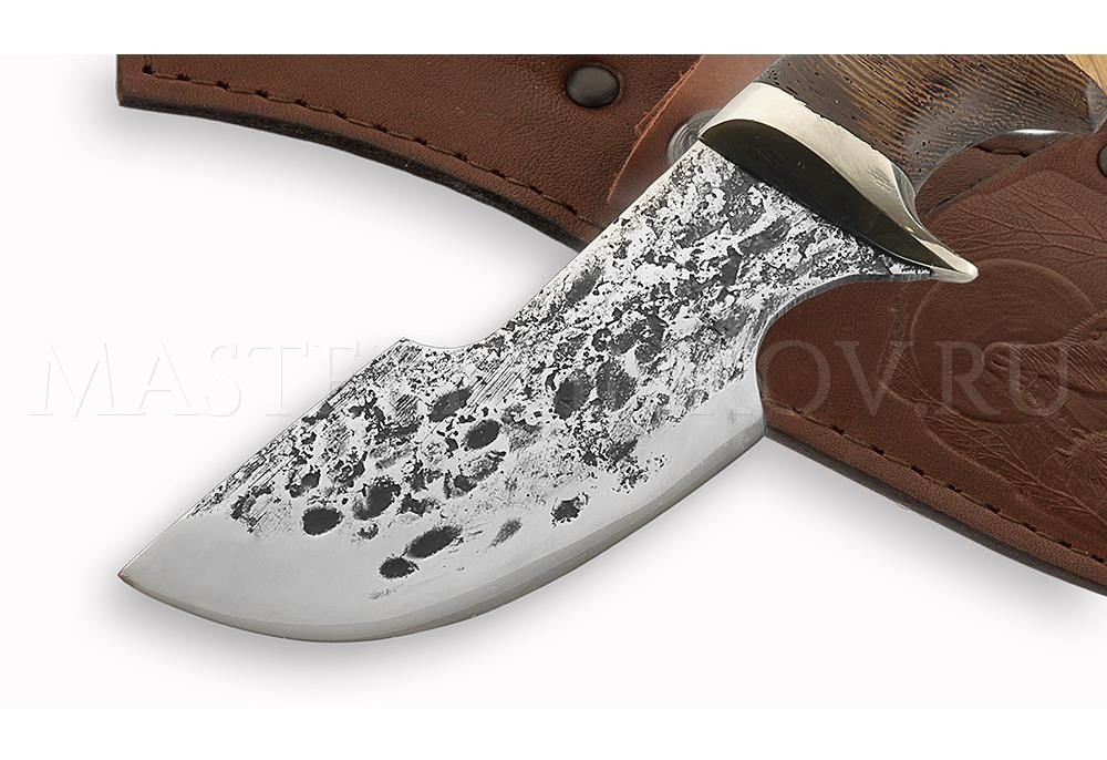 Нож из стали 9ХС Носорог, рукоять — венге и береста