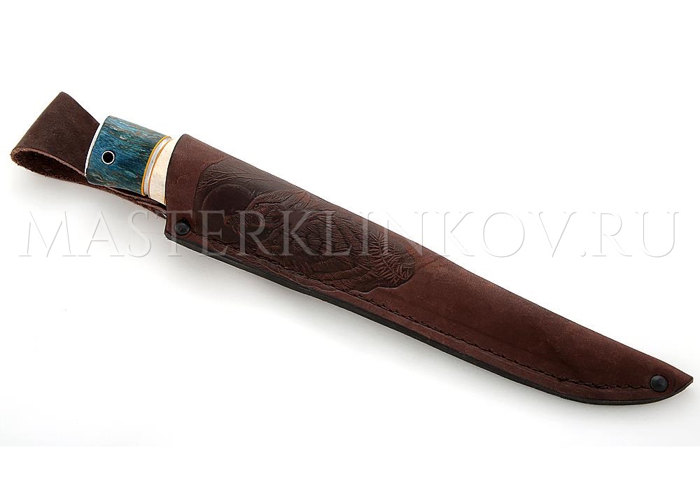 Нож из порошковой стали Elmax Осетр, комбинированная рукоять