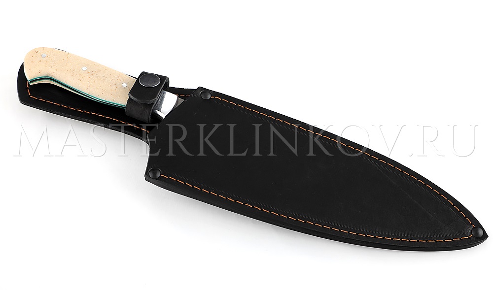 Нож кухонный из булатной стали Шеф-повар №1, 200 мм, акрил