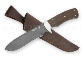 Нож из булатной стали Дракон, цельнометаллический