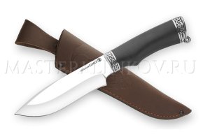 Нож из порошковой стали Elmax Волк, рукоять - черный граб, литье