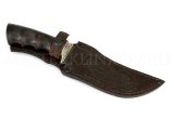 Нож из порошковой стали Vanadis 10 Восток, рукоять под пальцы — черный граб