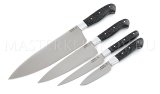 Набор кухонных ножей из стали Х12МФ, рукоять - акрил