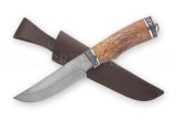 Нож из порошковой стали Vanadis 10 Егерь, рукоять  — карельская береза, литье