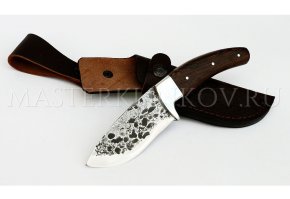 Нож из стали 9ХС Ежик, рукоять — венге, цельнометаллический