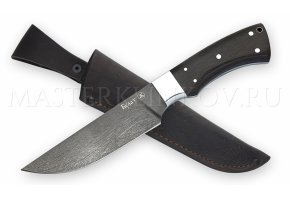 Нож из булатной стали Егерь, цельнометаллический