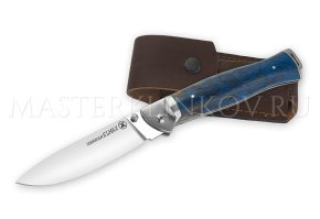 Нож складной из стали Elmax Адмирал-1, рукоять - стабилизированная карельская береза