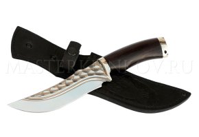 Нож из стали Х12МФ Восток, долы, камень, мельхиор