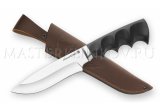 Нож из порошковой стали Elmax Волк, рукоять - черный граб под пальцы
