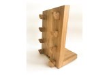Стойка - панно для 4 ножей, покрытие - натуральное масло, светлая