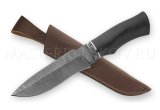 Нож из дамасской стали Беркут-2, рукоять - черный граб