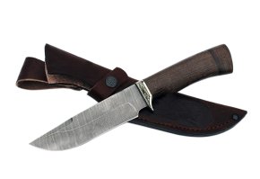 Нож из дамасской стали Сокол, рукоять - венге