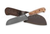 Нож кухонный из булатной стали Шеф-повар №5, 115мм, карельская береза