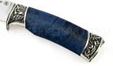 Нож из порошковой стали М390 Клык, рукоять - карельская береза, литье
