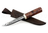 Нож из стали 9ХС Якут большой, рукоять - карельская береза