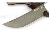 Нож из булатной стали Шкуросъемный, цельнометаллический