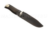 Нож Разведчика из дамасской стали НР, рукоять - черный граб