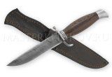 Нож Разведчика из дамасской стали НР, рукоять - венге