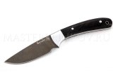 Нож из булатной стали Ерш, цельнометаллический, черный граб