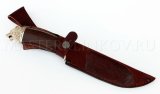 Нож из дамасской стали Кадет, рукоять - венге, литье Волк
