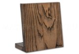 Магнитная подставка панно для 5 ножей из ясеня, покрытие - натуральное масло в цвет венге