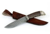 Нож из дамасской стали Беркут, рукоять - венге, литье- 3