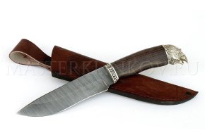 Нож из дамасской стали Беркут, рукоять - венге, литье- 3
