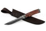 Нож из дамасской стали Лань пила, карельская береза, литье