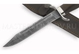 Нож Разведчика из дамасской стали НР, рукоять - черный граб
