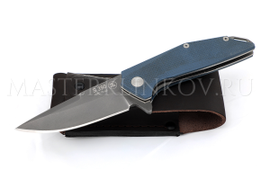 Нож складной из порошковой стали S390 - 018, рукоять - G10, подшипник