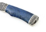Нож из порошковой стали Böhler K390 Медведь, рукоять — стаб. карельская береза, литье