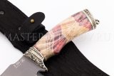 Нож из порошковой стали Böhler S390 Восток, рукоять — стабилизированный кап клена, литье