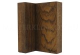Угловая магнитная подставка для 8 ножей из дуба, покрытие - натуральное масло в цвет венге