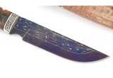 Нож из дамасской стали Золотоискатель, мозаичный дамаск, композитный материал, литье