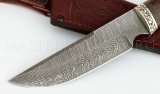 Нож из дамасской стали Золотоискатель, рукоять - венге, литье 3