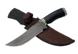Нож из булатной стали Восток, рукоять - черный граб, литье