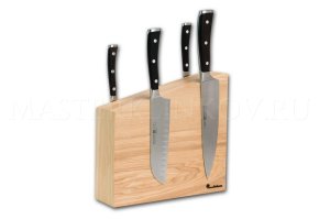 Магнитная подставка для 8 ножей из ясеня, покрытие - натуральное масло