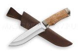 Нож из стали M390 Беркут, рукоять - карельская береза, литье