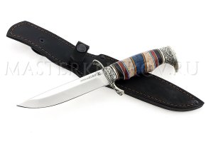 Нож из порошковой стали Elmax Соболь, комбинированная рукоять, литье