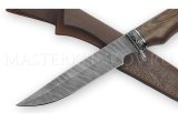 Нож из дамасской стали Судак, рукоять - венге, литье