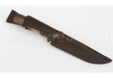 Нож из дамасской стали Судак, рукоять - венге, береста