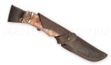 Нож из булатной стали Глухарь, рукоять - карельская береза, литье