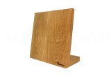 Магнитная подставка панно для 5 ножей из дуба, покрытие - натуральное прозрачно масло
