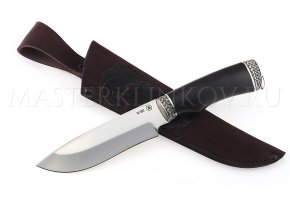 Нож из порошковой стали М390 Волк, рукоять черный граб, литье