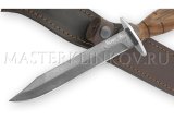 Нож Разведчика из булатной стали НР, орех, резьба, литье