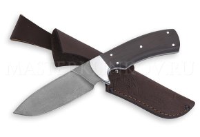 Нож цельнометаллический из порошковой стали Vanadis 10 Бобр, рукоять — черный граб