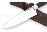 Нож кухонный из порошковой стали Elmax  Шеф-повар №2, 160 мм, черный граб