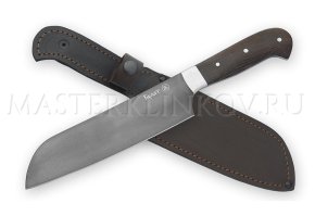 Нож кухонный из булатной стали Шеф-повар №6, 180 мм, венге