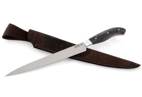 Нож филейный кованый из стали Х12МФ, 200 мм, рукоять - акрил